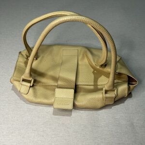 Mazzini Genuine Leather Bag in Cream, Made in Italy , Classic